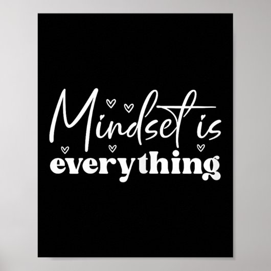 Womens Everything Is Mindset Insrational Mind Moti ポスター (正面)