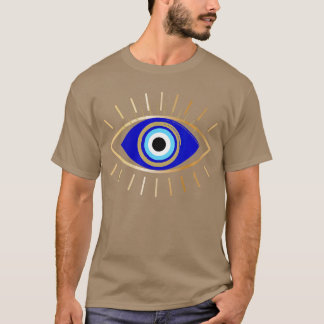 Womens Evil Eye Protection VNeck vintage Tシャツ