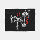 Womens Excuses Don't Burn Calories I Motivational  フリースブランケット (正面(横))