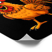 Womens F-caw-f Funny Chicken Humor F-caw-f Quote R ポスター (角)