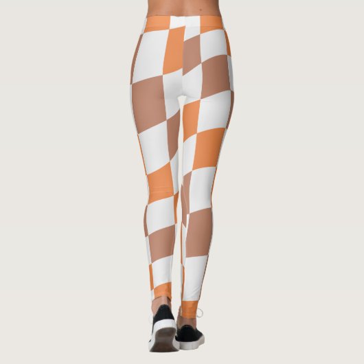 Women's Fall Fashion Checkered Leggings レギンス (裏面)