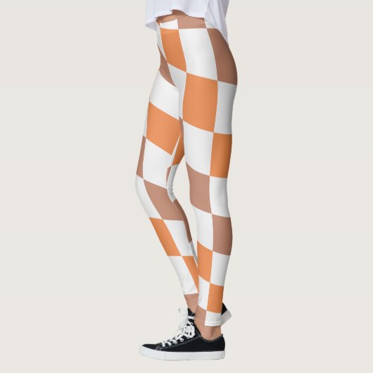 Women's Fall Fashion Checkered Leggings レギンス (左)
