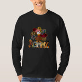 Womens Fall Turkey Mammy    Thanksgiving Doodle Gr Tシャツ (正面)