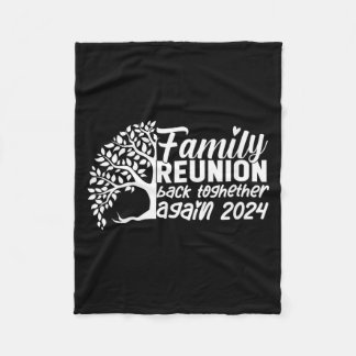 Womens Family Reunion Back Together Family Reunion フリースブランケット