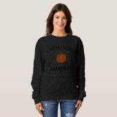 Womens Farm Fresh Pumpkins Autumn Fall Thanksgivin スウェットシャツ (正面フル)