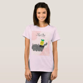 Women's Fat cat PINK春シャツ Tシャツ (正面フル)