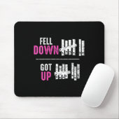 Womens Fell Down Got Up Motivational Funny Sitive  マウスパッド (マウス)