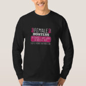 Womens Female Hostess Get It Right The First Time Tシャツ (正面)