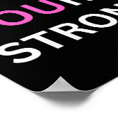 Womens Find Your Strong, In You! V-neck ポスター (角)