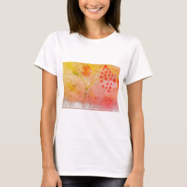 Women's firework fun floral T-Shirt Tシャツ
