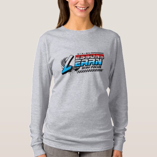 WOMEN'S FOCUS LESSONS LEARN LONG SLEEVE TEE Tシャツ (正面)