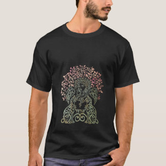 Womens Freya Goddess Freyja Viking Norse Myth Yggd Tシャツ