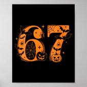 Womens Fun Six Seven 6 7 Meme Design Couples Hallo ポスター (正面)