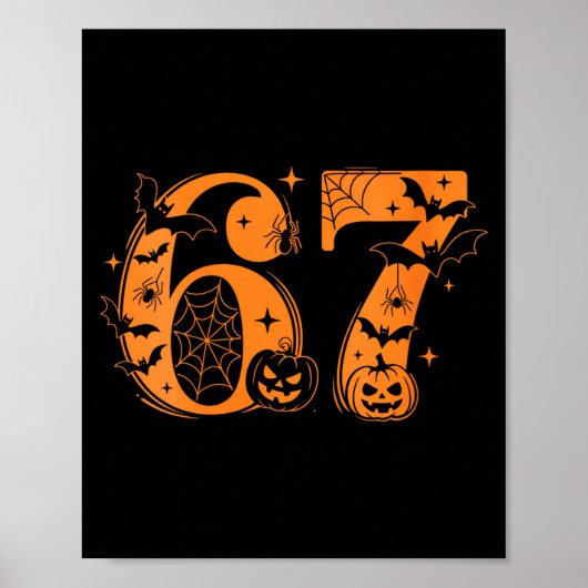 Womens Fun Six Seven 6 7 Meme Design Couples Hallo ポスター (正面)