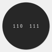 Womens Funny 67 Meme Binary Code Computer Science  ラウンドシール (正面)