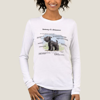 Women's Funny Anatomy of a Black Schnauzer T-Shirt トライブレンドＴシャツ