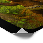 Womens Funny Bear Selfie Near Beehive Hiking Throu ポスター (角)