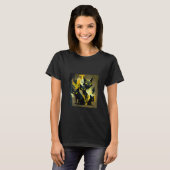 Womens Funny Black Cat Attack Squad for Kids, Wome Tシャツ (正面フル)