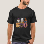 Womens Funny Boo Witch Sipders Pumpkins Happy Hall Tシャツ (正面)