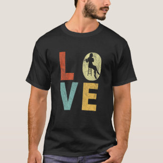 Womens Funny Flute Player Flute Love Flutist Retro Tシャツ