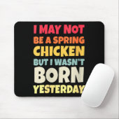 Womens Funny Getting Older Retro Spring Chicken Bi マウスパッド (マウス)