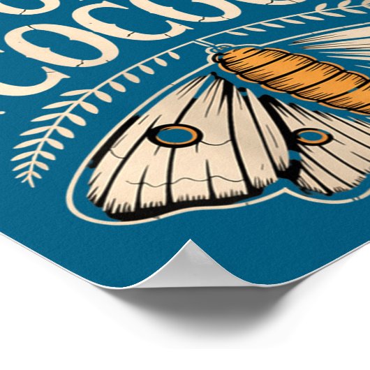 Womens Funny Gothic Quote I Don’t Evolve I Cocoon  ポスター (角)