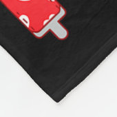 Women's Funny Hearts Bow Tie Suspenders Valentine' フリースブランケット (角)