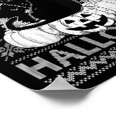 Womens Funny I Prefer Halloween Black Cat Ugly Chr ポスター (角)