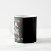 Womens Funny I Prefer Halloween Skeleton Ugly Chri コーヒーマグカップ (正面左)