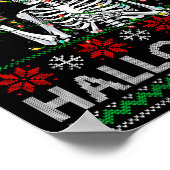 Womens Funny I Prefer Halloween Skeleton Ugly Chri ポスター (角)