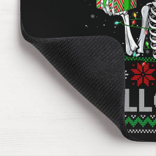 Womens Funny I Prefer Halloween Skeleton Ugly Chri マウスパッド (コーナー)