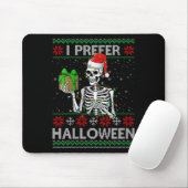 Womens Funny I Prefer Halloween Skeleton Ugly Chri マウスパッド (マウス)