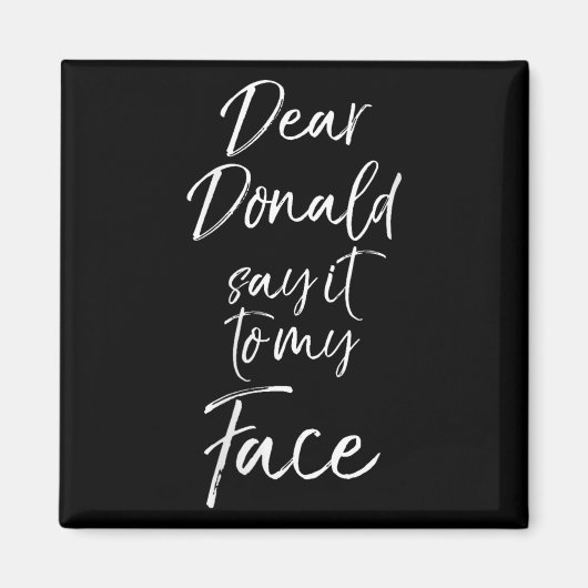 Womens Funny Kamala Harris Quote Cute Dear Donald  マグネット (正面)