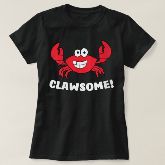 Womens Funny Lobster Clawsome Sea Crab Cartoon Lob Tシャツ (デザイン正面)