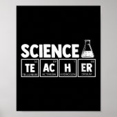 Womens Funny Periodic Table Science Teacher Nerd C ポスター (正面)