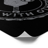 Women's funny pickleball plays with others ポスター (角)