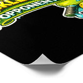 Women's funny player pickle ball tears of ポスター (角)