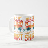 Womens Funny Pottery コーヒーマグカップ (正面左)