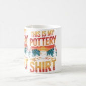 Womens Funny Pottery コーヒーマグカップ (中央)