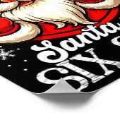 Womens Funny Santa Says Six Seven Christmas 67 Mem ポスター (角)