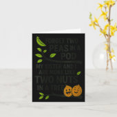 Womens Funny Sisters Quote Forget Two Peas In A D  カード (黄色い花)