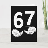 Womens Funny Six Seven 6 7 Meme Gen Alpha Slang 6  カード (正面)