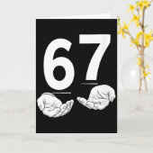 Womens Funny Six Seven 6 7 Meme Gen Alpha Slang 6  カード (黄色い花)