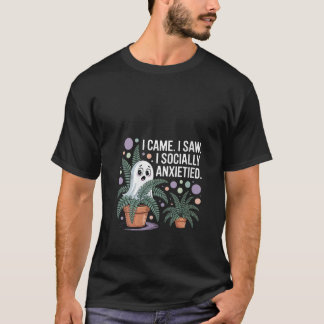 Womens Funny Social Anxiety Introvert Nervous Awkw Tシャツ