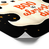 Womens Funny Soky Pregnancy A Little Boo Is Almost ポスター (角)