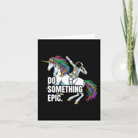 Womens Funny Spacecore Motivational Graphic, Do So カード (正面)