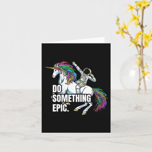 Womens Funny Spacecore Motivational Graphic, Do So カード (黄色い花)