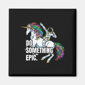 Womens Funny Spacecore Motivational Graphic, Do So マグネット (正面)