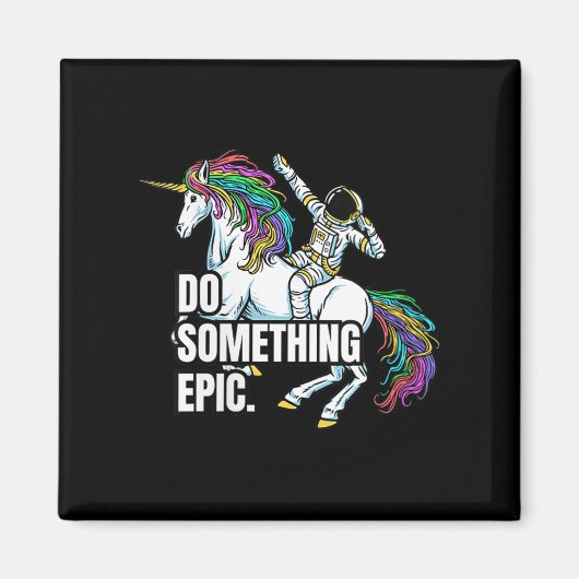 Womens Funny Spacecore Motivational Graphic, Do So マグネット (正面)