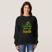 Womens Funny this Senorita needs a tequila party g スウェットシャツ (正面フル)